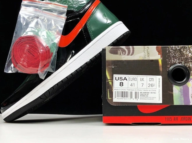 Kicktheory Team Air Retro Orange-Fir Black OG Jordan SoleFly High 1 x AV3905-038 0822